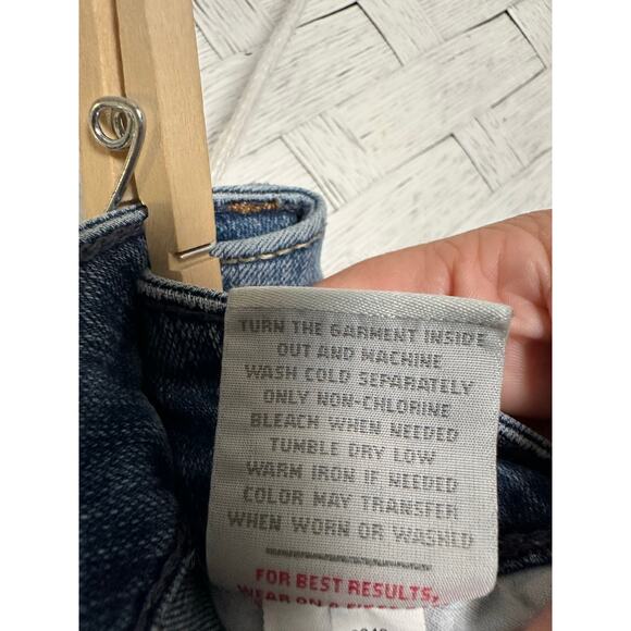 Torrid women’s jeans mid wash straight leg, distressed boyfriend, cut plus size - Picture 6 of 12